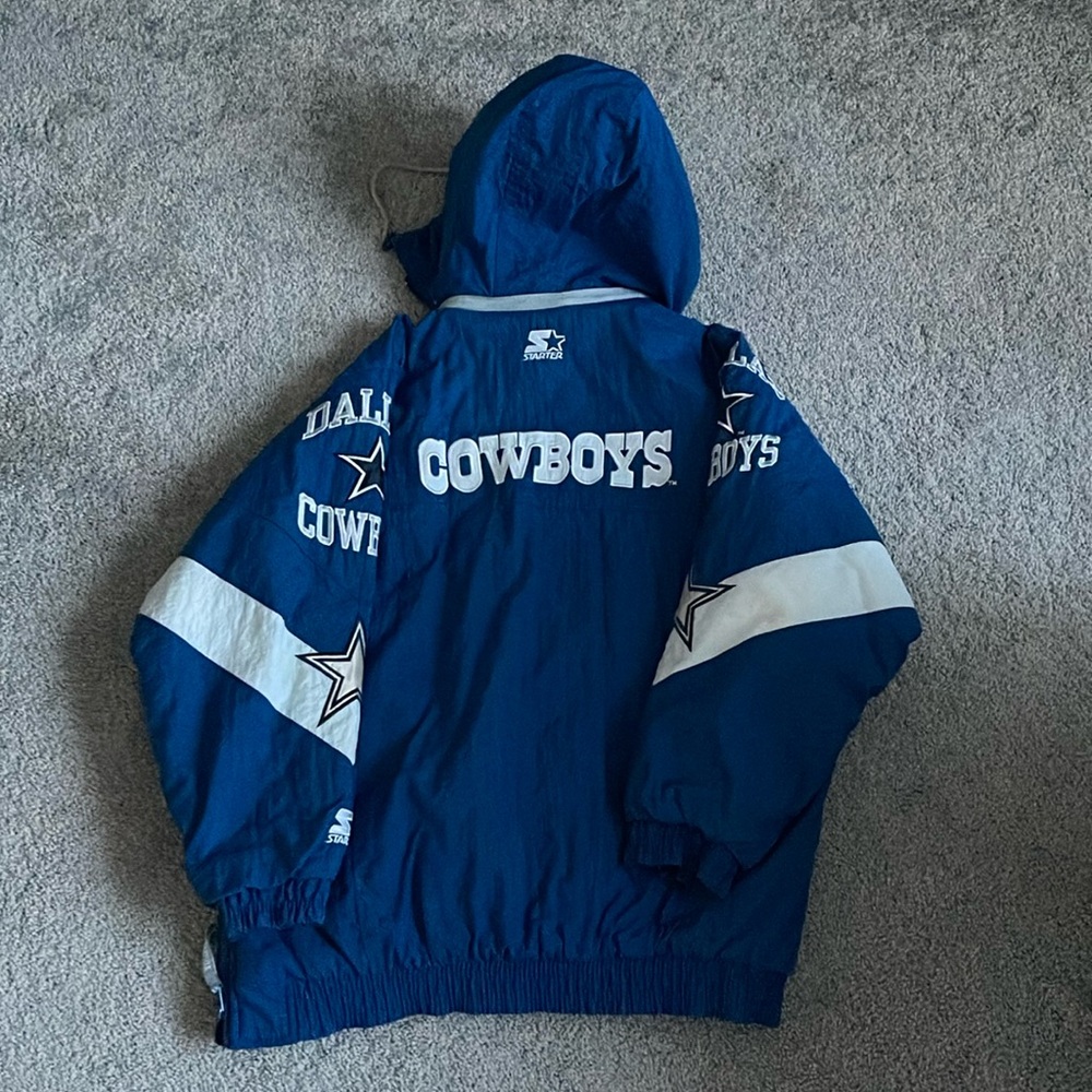 Vintage Dallas Cowboys Hooded Starter Pro Line NFL Jacket / size XL